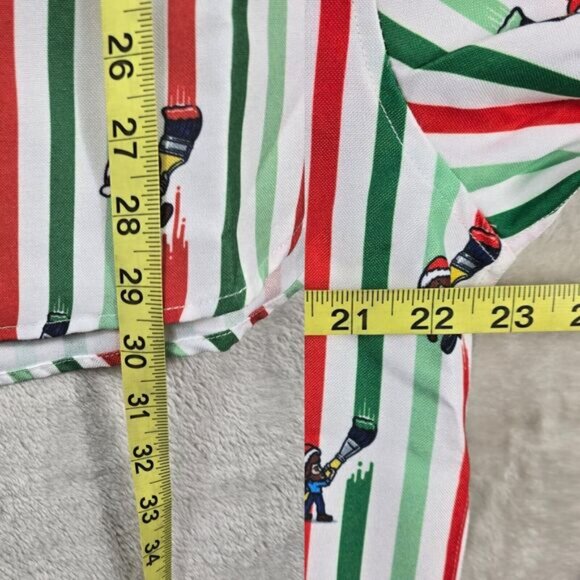 NWT Men's The Roosevelts RSVLTS Bob Ross Christmas Button Down Shirt Sz Large - Picture 13 of 13